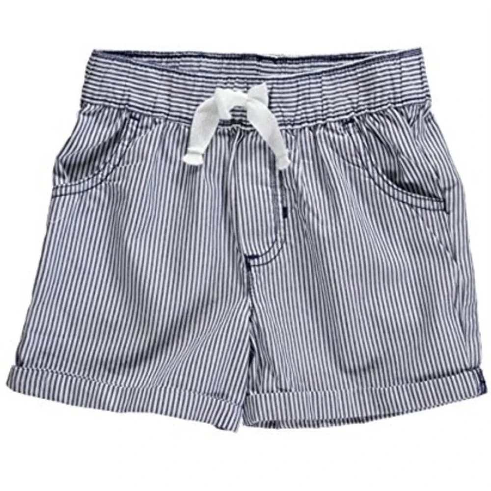 Carters Playwear Toddler Stripe Woven Shorts 2T New wth Tags Navy White Adorable